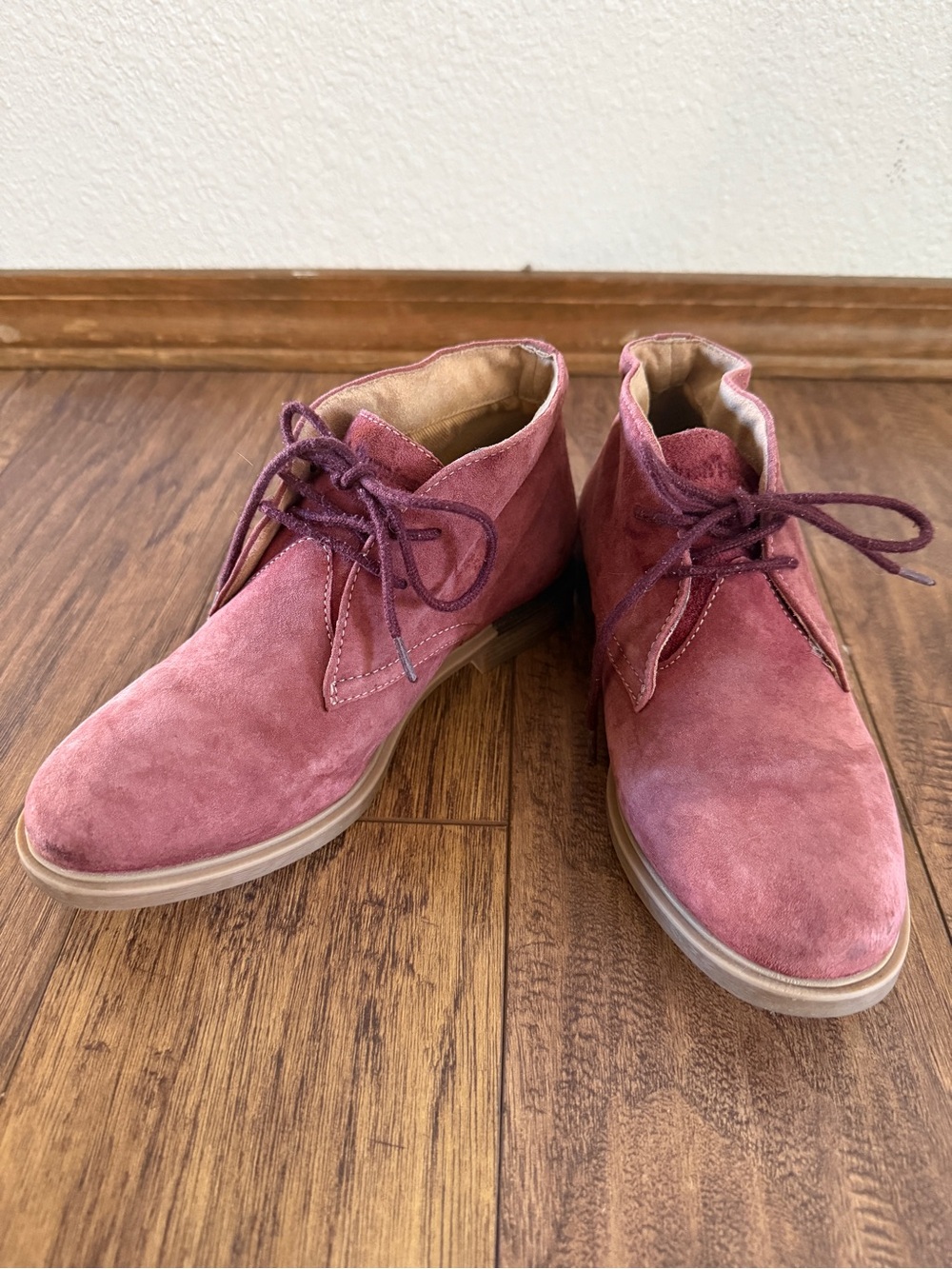 Hush Puppies Bounce Suede Chukka Boots Burgundy Women’s 5.5 / EU 36.5